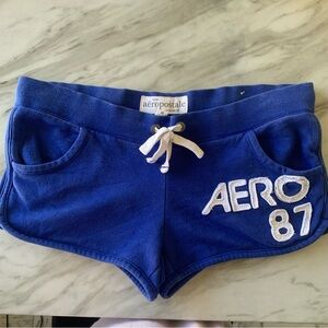 Aeropostale Women's Athletic Royal Blue Shorts